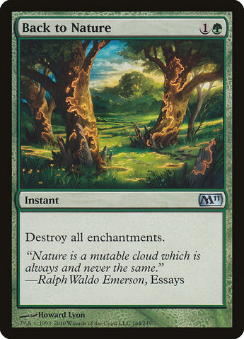 Back to Nature [Magic 2011] Magic: The Gathering