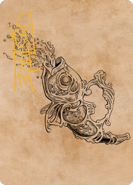 Decanter of Endless Water Art Card (Gold-Stamped Signature) [Commander Legends: Battle for Baldur's Gate Art Series] Magic: The Gathering