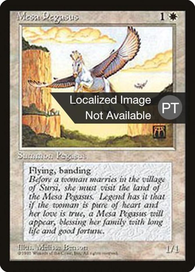 Mesa Pegasus [Fourth Edition (Foreign Black Border)] Magic: The Gathering