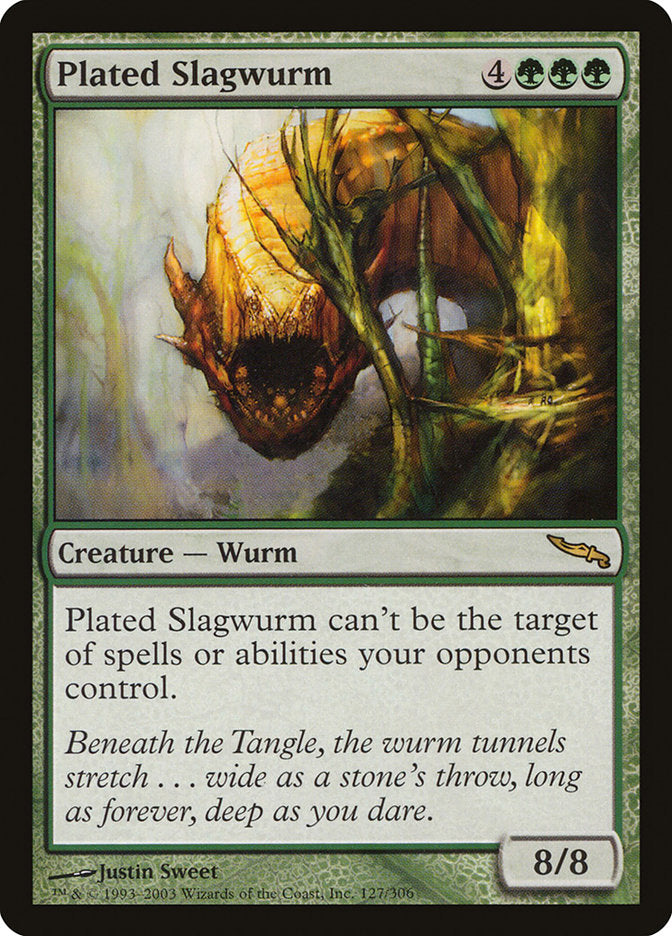 Plated Slagwurm [Mirrodin] Magic: The Gathering