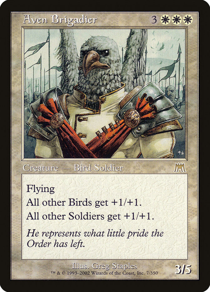 Aven Brigadier [Onslaught] Magic: The Gathering