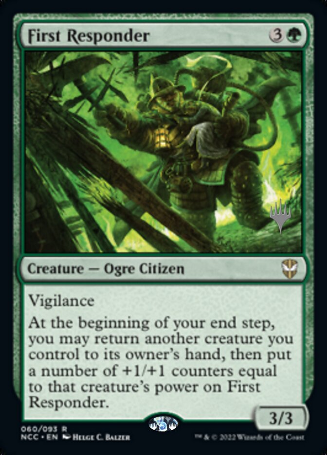 First Responder (Promo Pack) [Streets of New Capenna Commander Promos] Magic: The Gathering