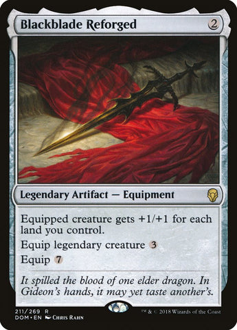 Blackblade Reforged [Dominaria] Magic: The Gathering