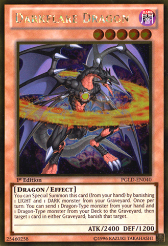 Darkflare Dragon [PGLD-EN040] Gold Rare Yu-Gi-Oh!