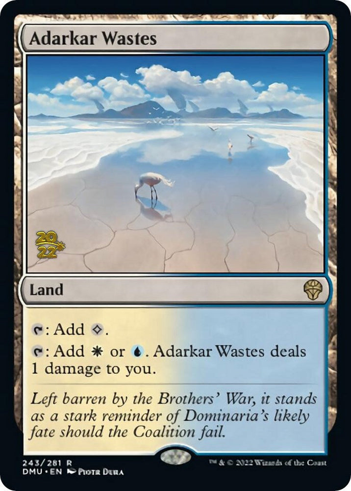 Adarkar Wastes [Dominaria United Prerelease Promos] Magic: The Gathering