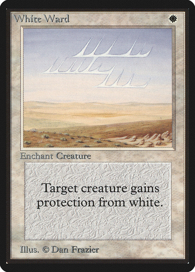 White Ward [Beta Edition] Magic: The Gathering
