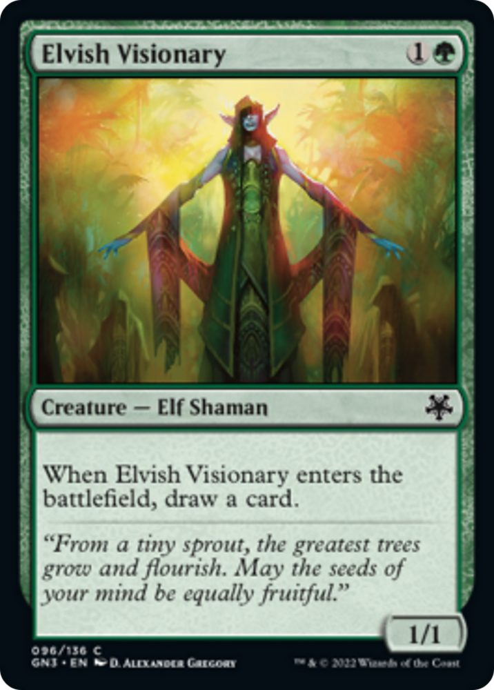 Elvish Visionary [Game Night: Free-for-All] Magic: The Gathering
