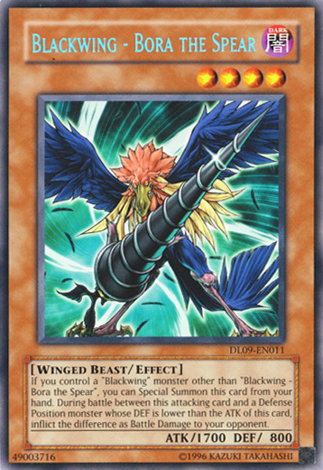 Blackwing - Bora the Spear (Blue) [DL09-EN011] Rare Yu-Gi-Oh!