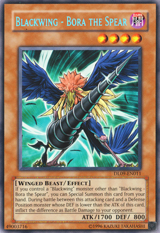 Blackwing - Bora the Spear (Blue) [DL09-EN011] Rare Yu-Gi-Oh!