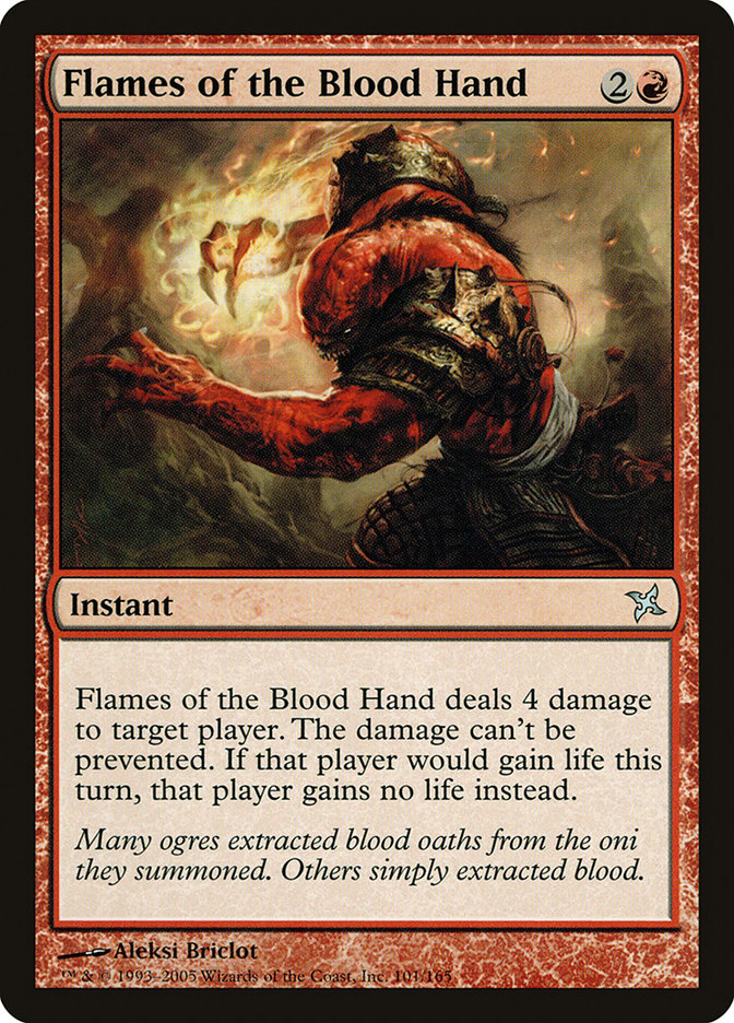 Flames of the Blood Hand [Betrayers of Kamigawa] Magic: The Gathering