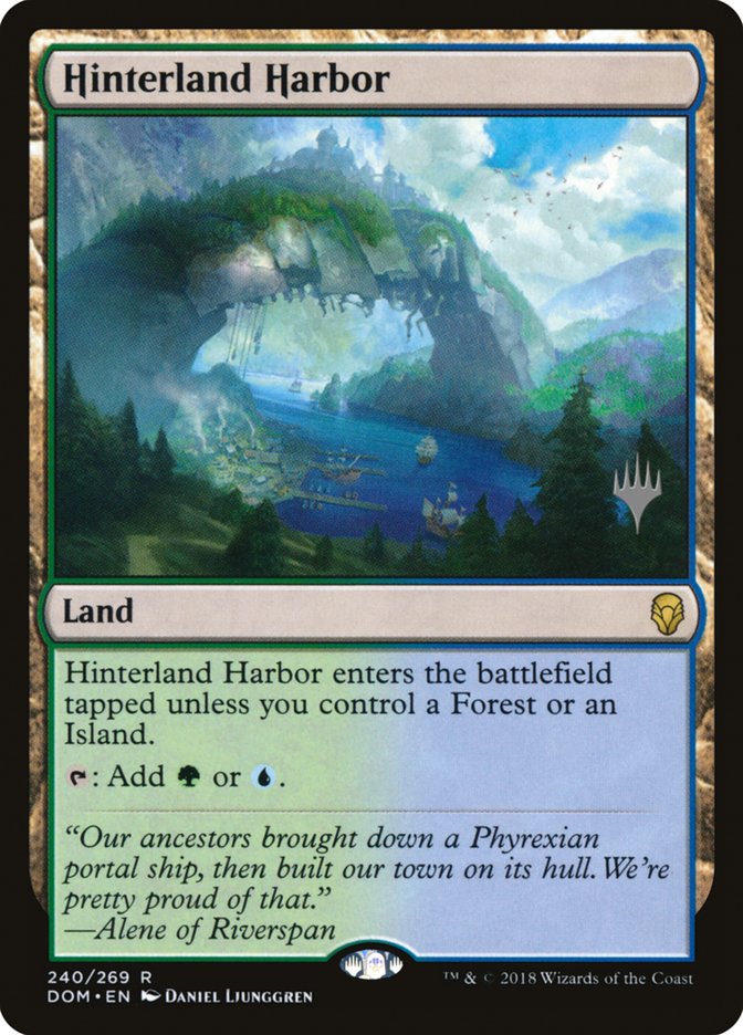 Hinterland Harbor (Promo Pack) [Dominaria Promos] Magic: The Gathering