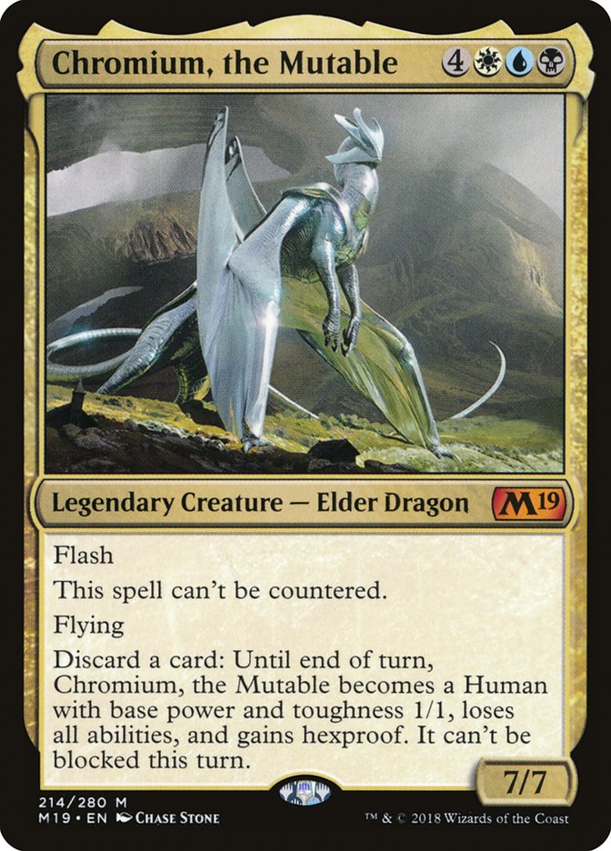 Chromium, the Mutable [Core Set 2019] Magic: The Gathering