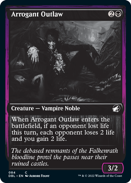 Arrogant Outlaw [Innistrad: Double Feature] Magic: The Gathering