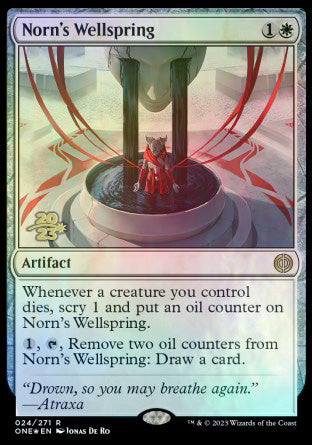 Norn's Wellspring [Phyrexia: All Will Be One Prerelease Promos] Magic: The Gathering