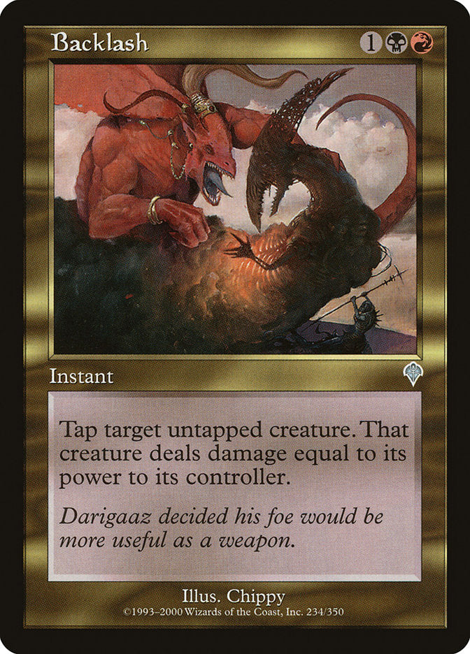 Backlash [Invasion] Magic: The Gathering