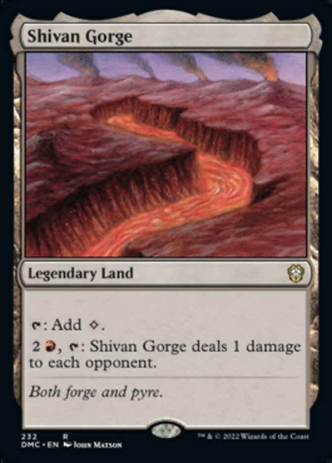Shivan Gorge [Dominaria United Commander] Magic: The Gathering
