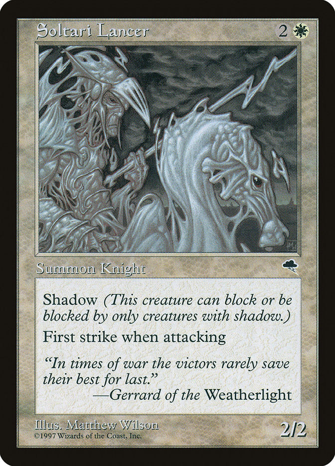 Soltari Lancer [Tempest] Magic: The Gathering