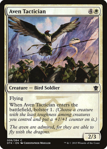 Aven Tactician [Dragons of Tarkir] Magic: The Gathering