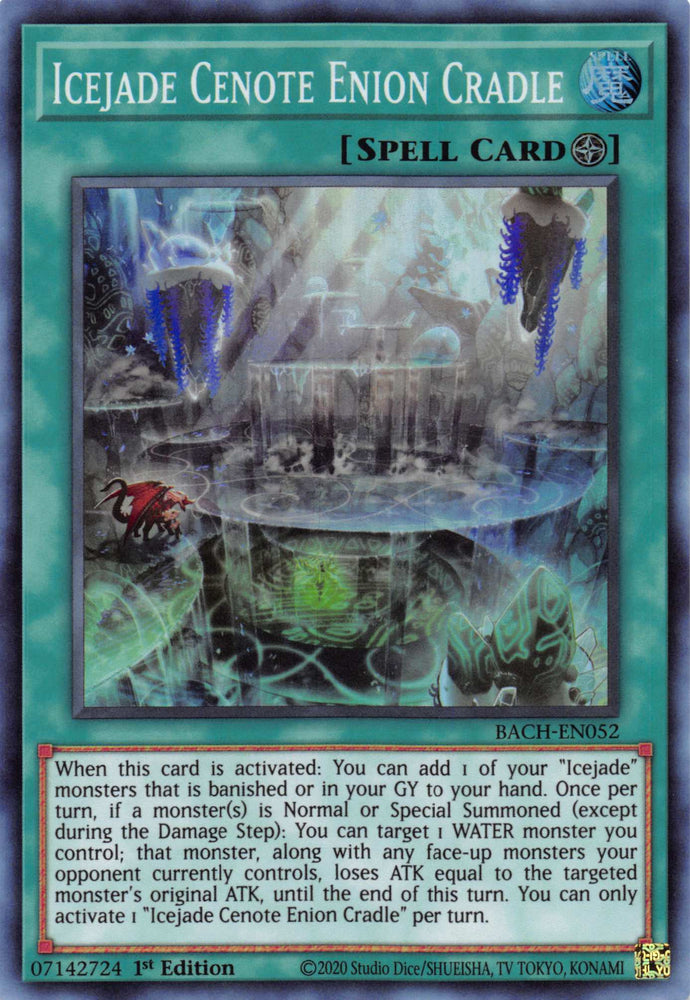 Icejade Cenote Enion Cradle [BACH-EN052] Super Rare Yu-Gi-Oh!