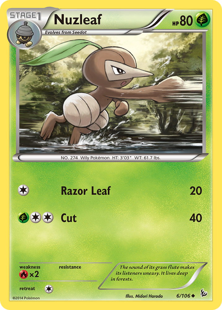 Nuzleaf (6/106) [XY: Flashfire] Pokémon