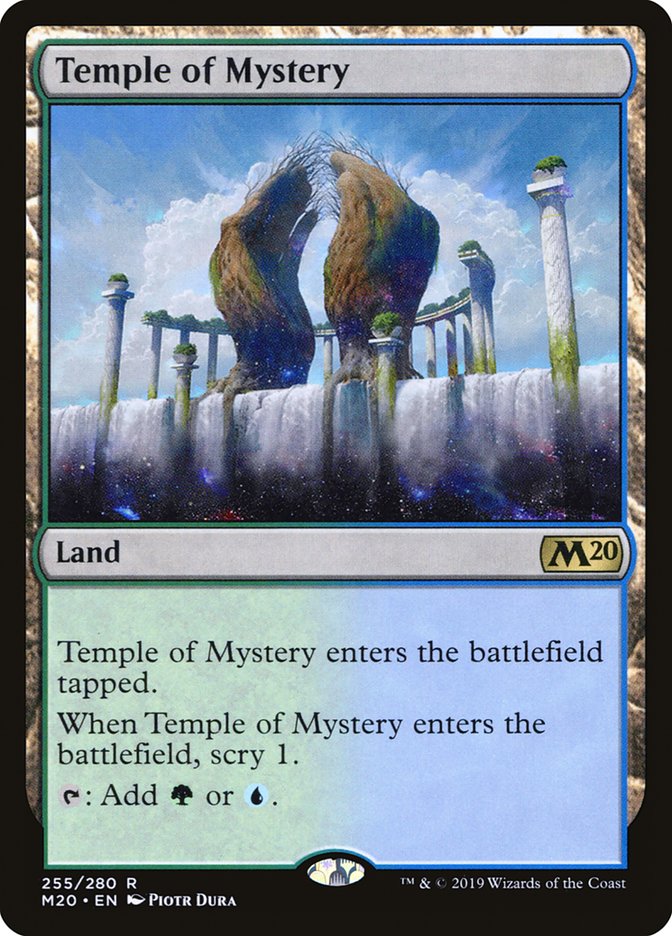 Temple of Mystery [Core Set 2020] Magic: The Gathering