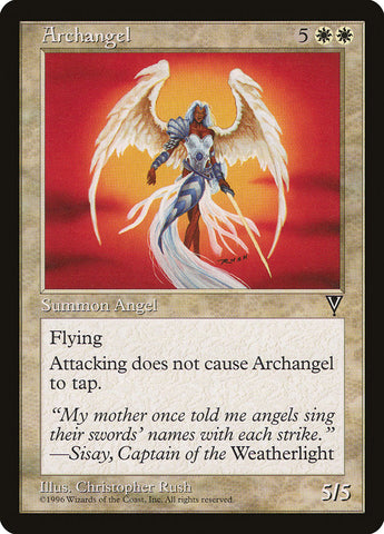 Archangel [Visions] Magic: The Gathering