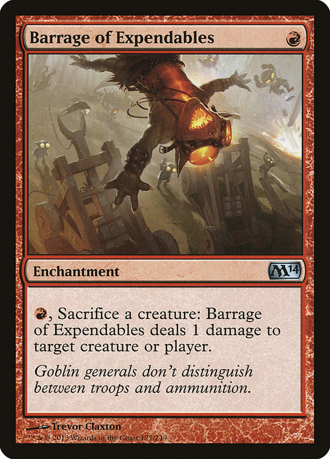 Barrage of Expendables [Magic 2014] Magic: The Gathering