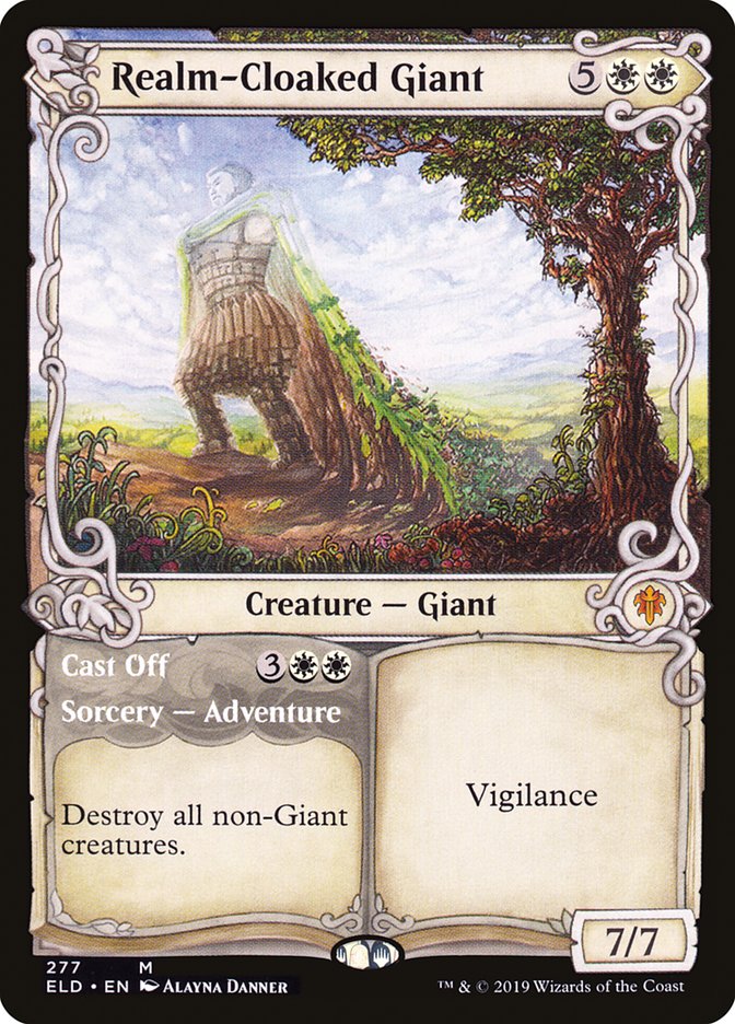 Realm-Cloaked Giant // Cast Off (Showcase) [Throne of Eldraine] Magic: The Gathering