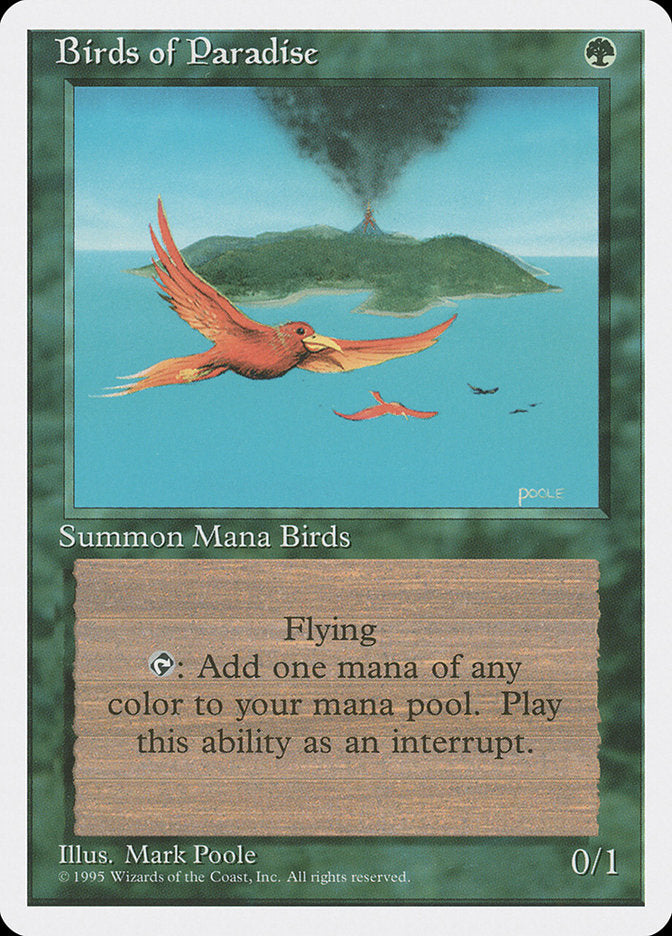 Birds of Paradise [Fourth Edition] Magic: The Gathering