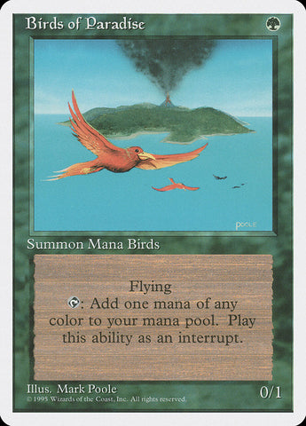 Birds of Paradise [Fourth Edition] Magic: The Gathering