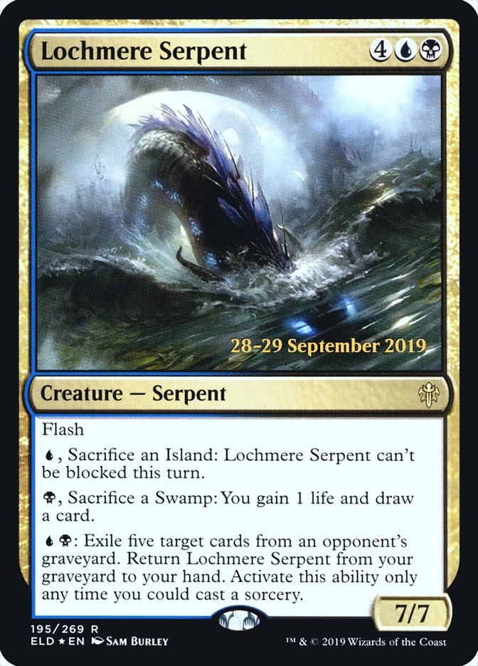 Lochmere Serpent [Throne of Eldraine Prerelease Promos] Magic: The Gathering