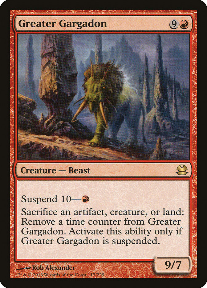 Greater Gargadon [Modern Masters] Magic: The Gathering