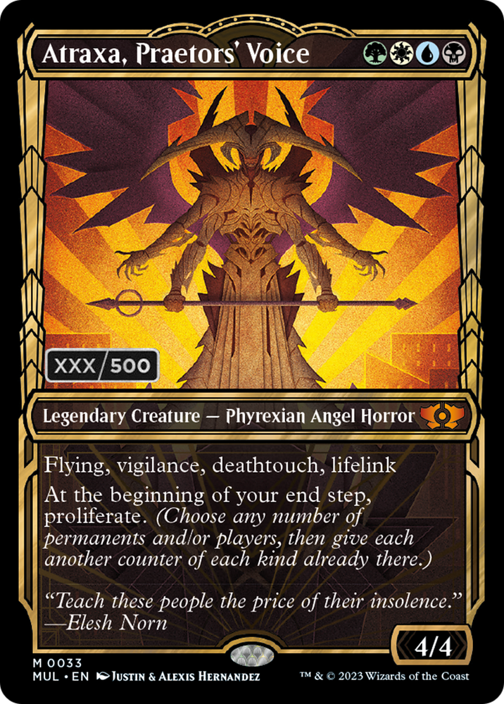 Atraxa, Praetors' Voice (Serialized) [Multiverse Legends] Magic: The Gathering