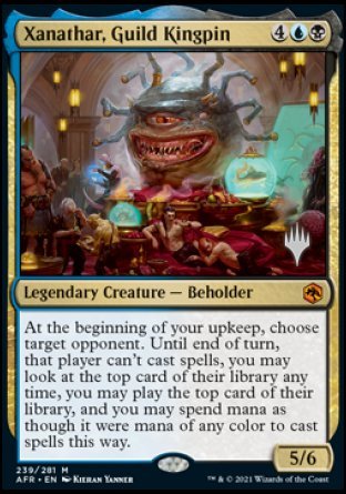 Xanathar, Guild Kingpin (Promo Pack) [Dungeons & Dragons: Adventures in the Forgotten Realms Promos] Magic: The Gathering