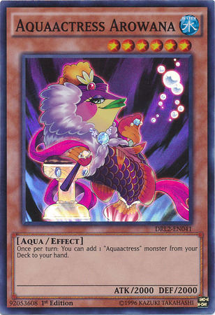 Aquaactress Arowana [DRL2-EN041] Super Rare Yu-Gi-Oh!
