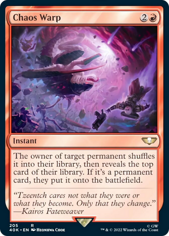 Chaos Warp (Surge Foil) [Warhammer 40,000] Magic: The Gathering