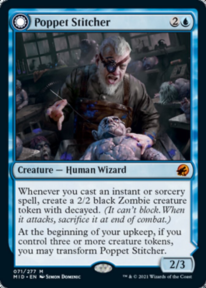 Poppet Stitcher // Poppet Factory [Innistrad: Midnight Hunt] Magic: The Gathering