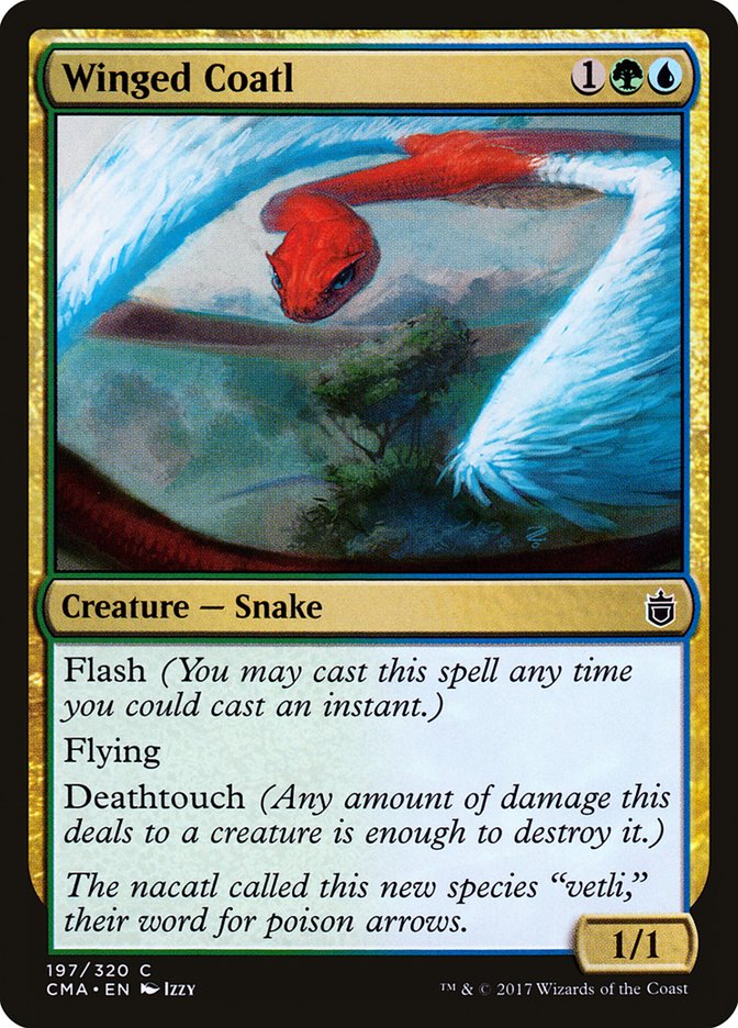 Winged Coatl [Commander Anthology] Magic: The Gathering