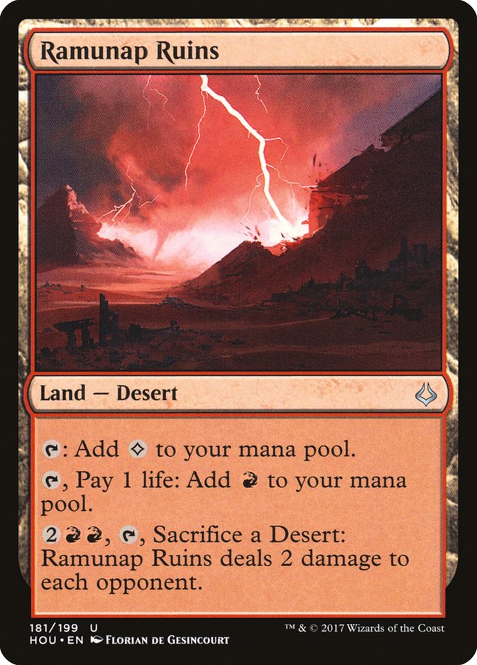 Ramunap Ruins [Hour of Devastation] Magic: The Gathering