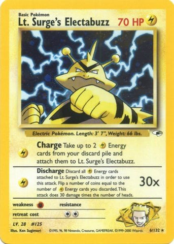 Lt. Surge's Electabuzz (6/132) [Gym Heroes Unlimited] Pokémon