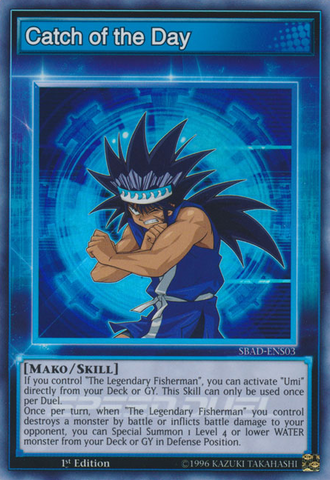 Catch of the Day [SBAD-ENS03] Super Rare Yu-Gi-Oh!