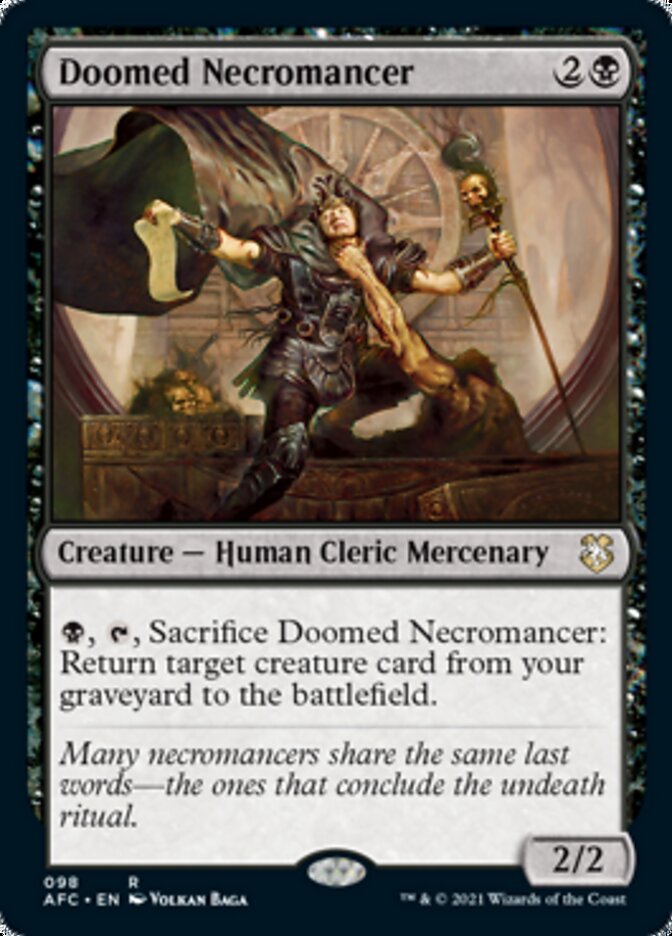 Doomed Necromancer [Dungeons & Dragons: Adventures in the Forgotten Realms Commander] Magic: The Gathering