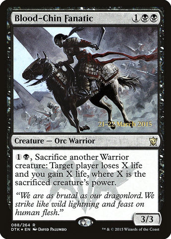 Blood-Chin Fanatic [Dragons of Tarkir Prerelease Promos] Magic: The Gathering