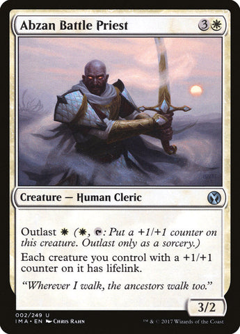 Abzan Battle Priest [Iconic Masters] Magic: The Gathering