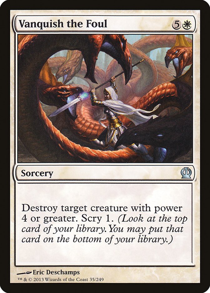 Vanquish the Foul [Theros] Magic: The Gathering