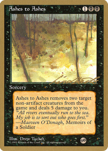 Ashes to Ashes (Leon Lindback) (SB) [Pro Tour Collector Set] Magic: The Gathering