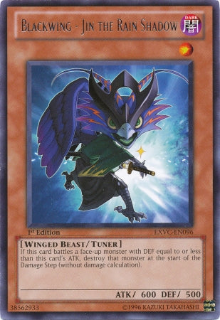 Blackwing - Jin the Rain Shadow [EXVC-EN096] Rare Yu-Gi-Oh!