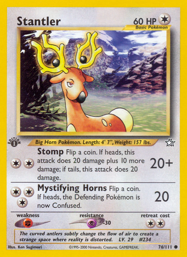 Stantler (76/111) [Neo Genesis 1st Edition] Pokémon