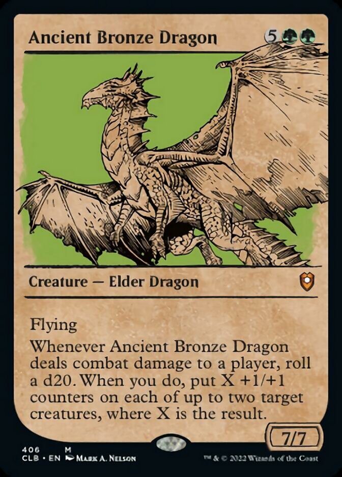 Ancient Bronze Dragon (Showcase) [Commander Legends: Battle for Baldur's Gate] Magic: The Gathering
