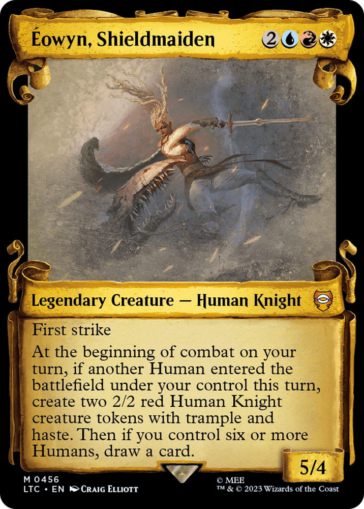 Eowyn, Shieldmaiden [The Lord of the Rings: Tales of Middle-Earth Commander Showcase Scrolls] Magic: The Gathering